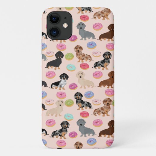 ダクシュント犬のピンク色 Case-Mate iPhoneケース (裏面)