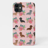 ダクシュント花模様ピンクフローラ Case-Mate iPhoneケース (裏面)