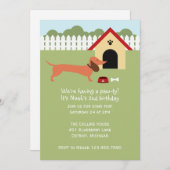 ダクシュント誕生日パーティー 招待状 (正面/裏面)