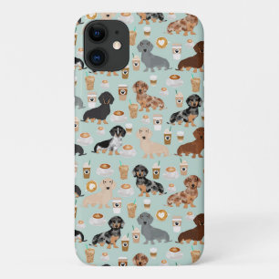 ダクシュント·コーヒー·パターンミント iPhone 11 ケース