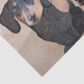 ダクシュント（スムース）絵画ズ-オリジナルドッグアート 薄葉紙 (詳細)