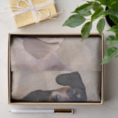 ダクシュント（スムース）絵画ズ-オリジナルドッグアート 薄葉紙 (ギフト)