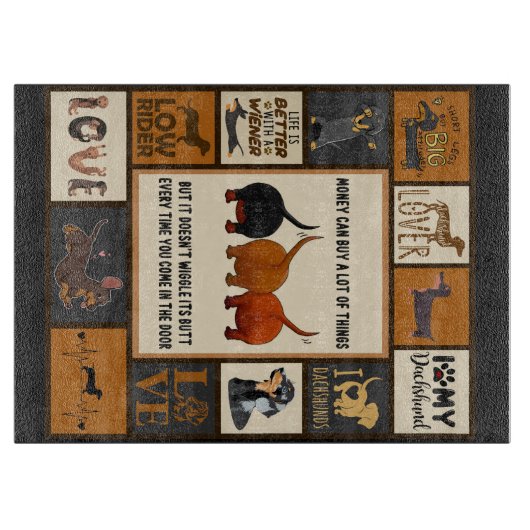 ダクシュント·マネーはダ買クシュントに多くのことができる カッティングボード (正面)