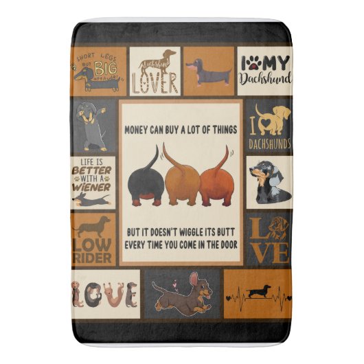 ダクシュント·マネーはダ買クシュントに多くのことができる バスマット (正面縦)