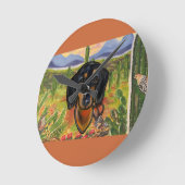 ダクシュント      ラウンド壁時計 (傾斜)