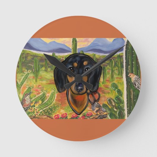 ダクシュント      ラウンド壁時計 (正面)