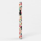 ダクシュント·花模様ズ·ドッグ·ブラック·アンド·タン Case-Mate iPhoneケース (裏面/右)