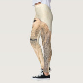 ダクシュント（長髪）絵画のオリジナル·ドッグ·アート レギンス (左)