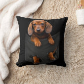 ダクシュンドインマイポケットダクシュンドウィーナードッグギフト クッション (ブランケット)