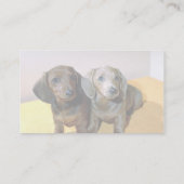 ダクシュンド·パップ2人 名刺 (裏面)