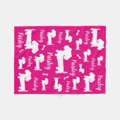 ダクシュンパーソナライズされたド·ドッグカスタマイズ毛布 フリースブランケット (正面(横))