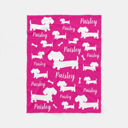 ダクシュンパーソナライズされたド·ドッグカスタマイズ毛布 フリースブランケット (正面)