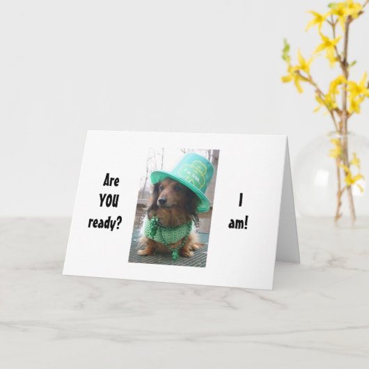 ダクショウンド氏は、STに向けて準備ができていると言います。パットの日 カード (黄色い花)