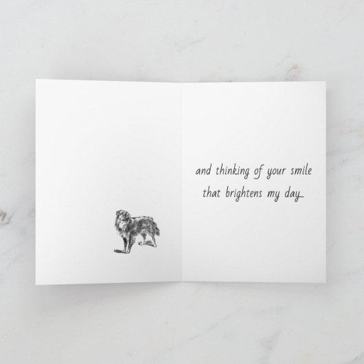 ダクシ恋しく思ュントの挨拶状 カード (内部)