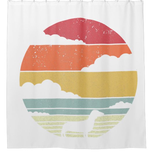 ダクスフント   スタイル シャワーカーテン (正面)