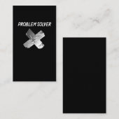 ダクトおもしろいテープジョーク怠惰な皮肉な夫の父 名刺 (正面/裏面)