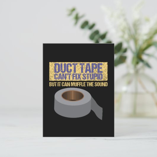 ダクトテープが問題を修正できない ポストカード (スタンド正面)