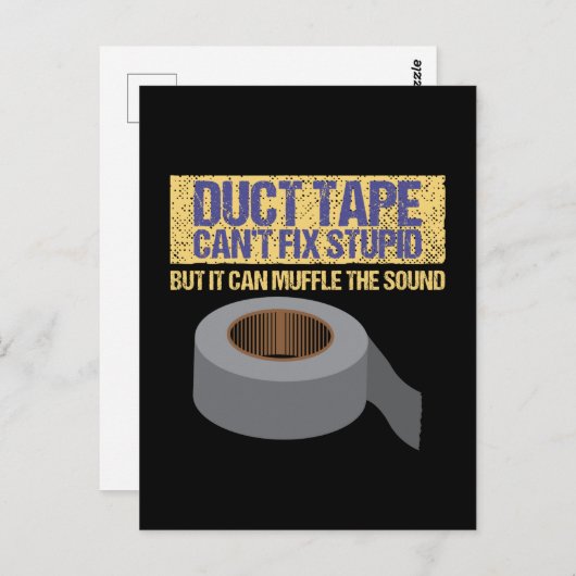 ダクトテープが問題を修正できない ポストカード (正面/裏面)