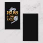 ダクトテープが皮肉職人の間抜けたユーモアを直せない 名刺 (正面/裏面)