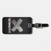 ダクトテープで修正 ラゲッジタグ (正面横)