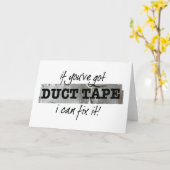 ダクトテープでItユーモアを修正 カード (黄色い花)
