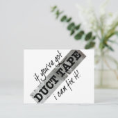 ダクトテープでItユーモアを修正 ポストカード (スタンド正面)