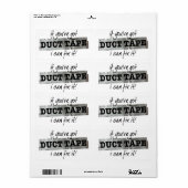 ダクトテープでItユーモアを修正 ラベル (フルシート)