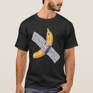 ダクトテープバナナテープアートポップ・アートの文化 Tシャツ
