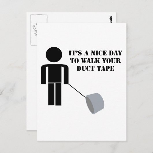 ダクトテープユーモアダクトテープを歩く ポストカード (正面/裏面)