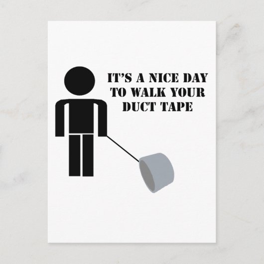 ダクトテープユーモアダクトテープを歩く ポストカード (正面)