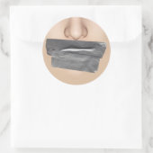 ダクトテープ口 ラウンドシール (バッグ)