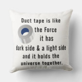 ダクトテープ、エンジニアリングユーモア クッション (裏面)