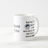ダクトテープ、エンジニアリングユーモア コーヒーマグカップ (正面右)