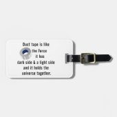 ダクトテープ、エンジニアリングユーモア ラゲッジタグ (正面横)