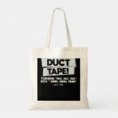ダクトテープNo No NoをMmm Mmmに変更おもしろい トートバッグ (裏面)