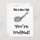 ダクト転がテープ 招待状 (正面/裏面)