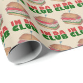 ダクラブターキークラブサンドイッチフードパおもしろいン ラッピングペーパー (ロールコーナー)