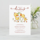 ダクリングツインズベビーシャワー 招待状 (スタンド正面)