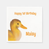 ダクリングファースト誕生日 スタンダードカクテルナプキン (正面)