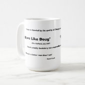 ダグのマグ- 2008年のような多くがあって下さい コーヒーマグカップ (正面左)