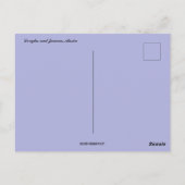 ダグラスとジュノー・アラスカの夕日 ポストカード (裏面)