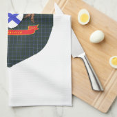 ダグラスのタータンチェックの盾のKilpatrickの頂上 キッチンタオル (四つ折り)