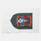 ダグラスのタータンチェックの盾のKilpatrickの頂上 キッチンタオル (横)