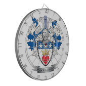 ダグラスの家紋の紋章付き外衣 ダーツボード (正面左)