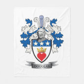 ダグラスの家紋の紋章付き外衣 フリースブランケット (正面)