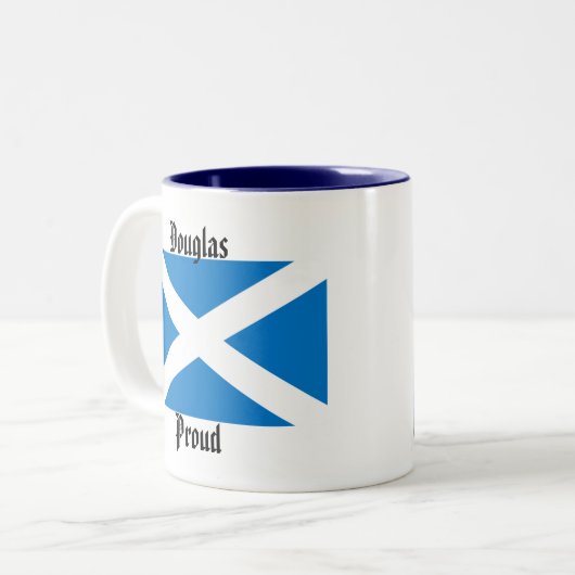 ダグラスの誇りを持ったなコーヒー・マグ! ツートーンマグカップ (正面左)