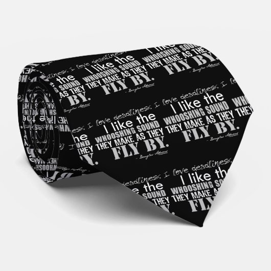 ダグラスアダムスの締切の引用文 ネクタイ (ロール)