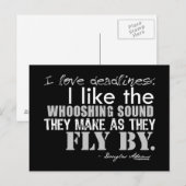 ダグラスアダムス期限引用文 ポストカード (正面/裏面)