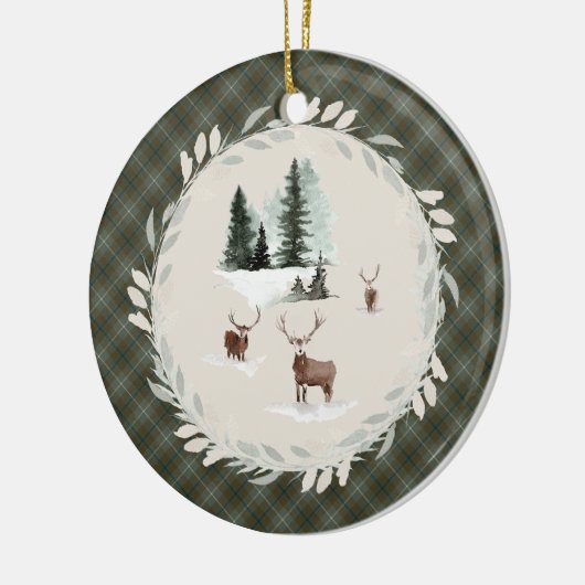 ダグラスウェザードオリジナルスコットランドタータンチェック セラミックオーナメント (左)