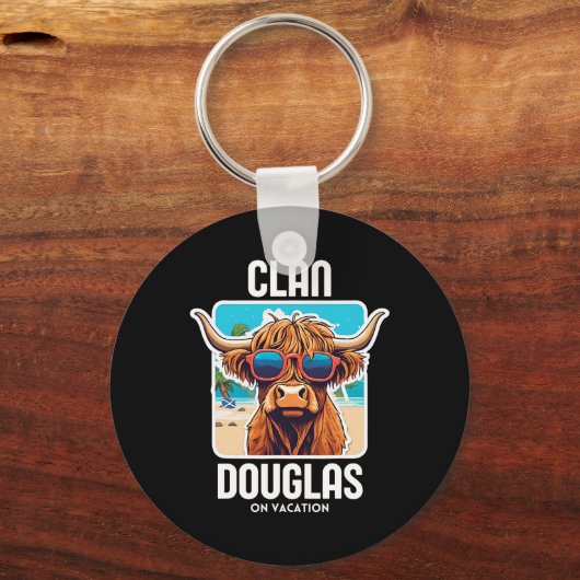 ダグラスクランバケーションスコットランドファミリー名パーティー キーホルダー (正面)